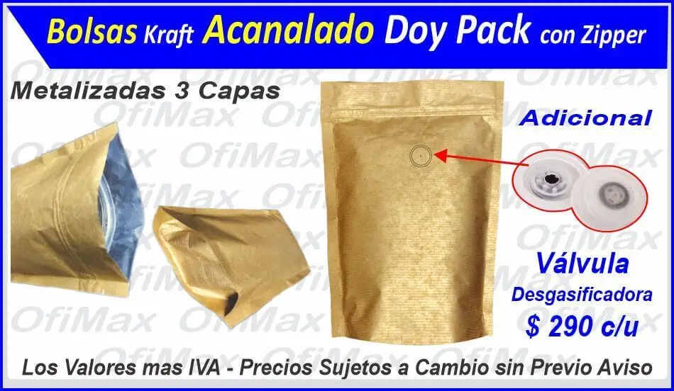 bolsas fundas empaques doy pack con boquilla genericas, bogota, colombia