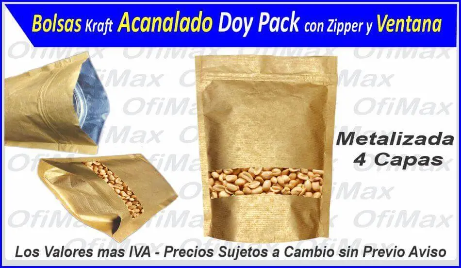 Bolsas doy pack con zipper y poliamida, colombia