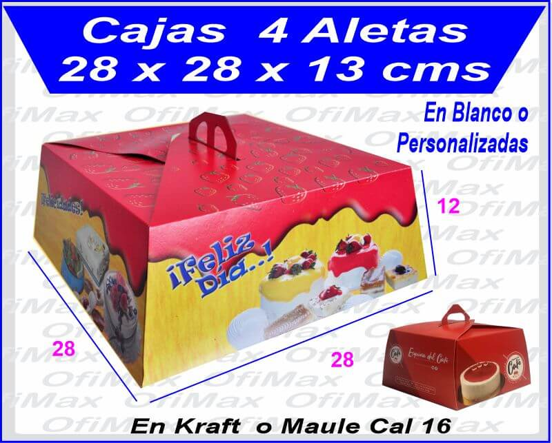 Cajas para Tortas › Cajas de Cartón  CARTÓN S.A. - Cajas de Cartón e  Ingeniería en Empaques en Barranquilla y toda Colombia
