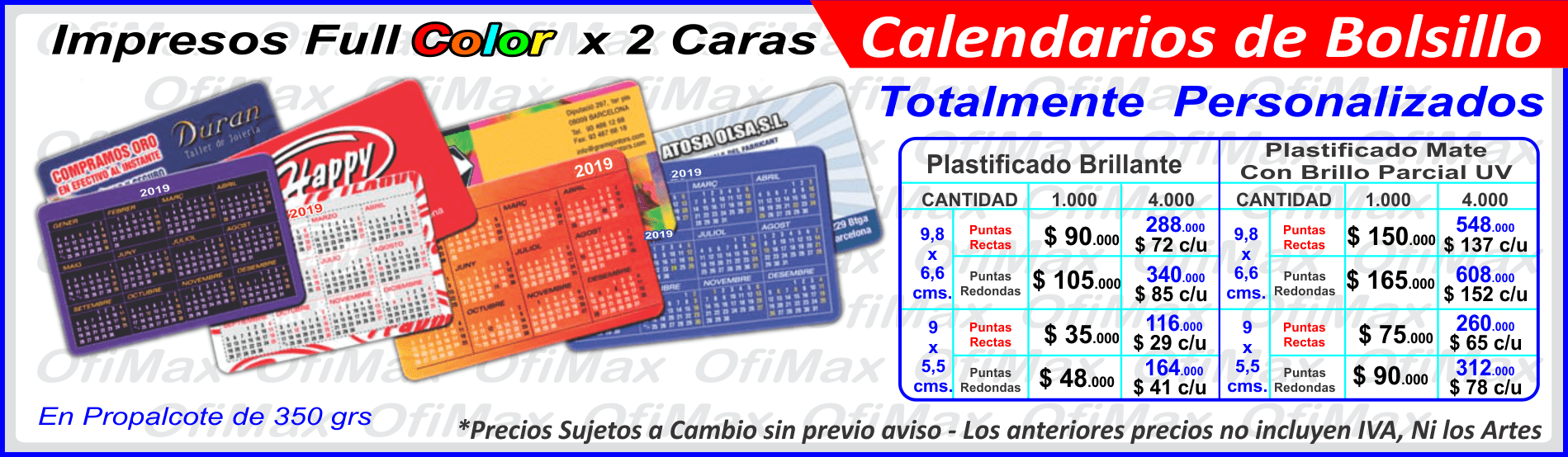 calendarios y almanaques personalizados, bogota, colombia