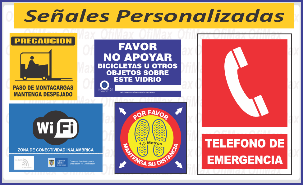 señales de precaucion para empresas, bogota, colombia
